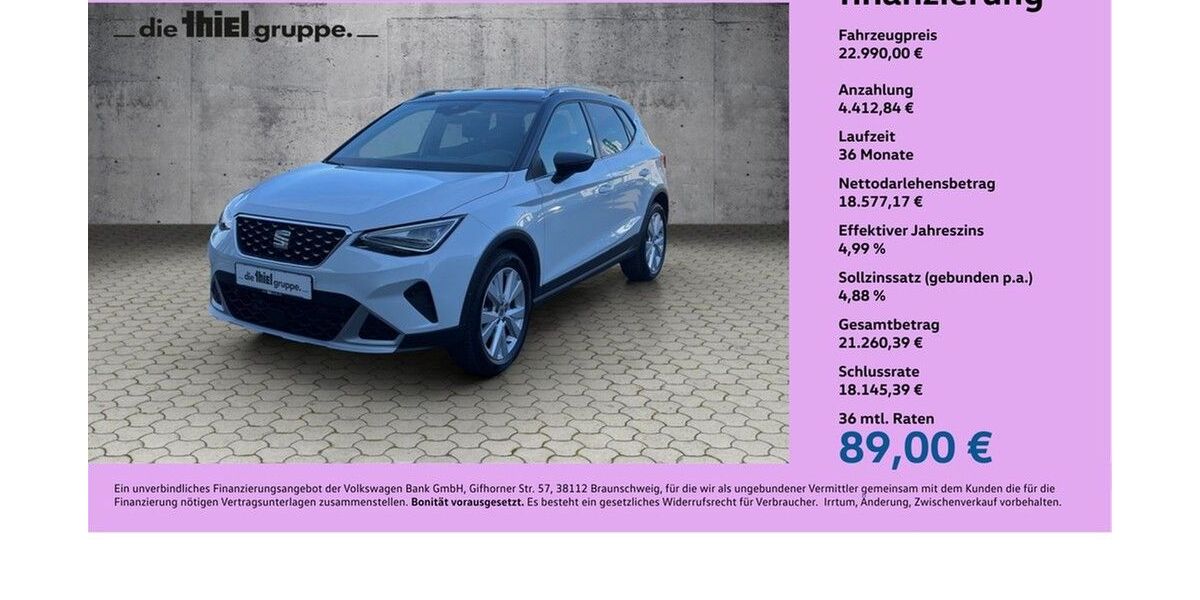 Seat Arona 18.280 km 20.890 &euro; Paderborn 33104