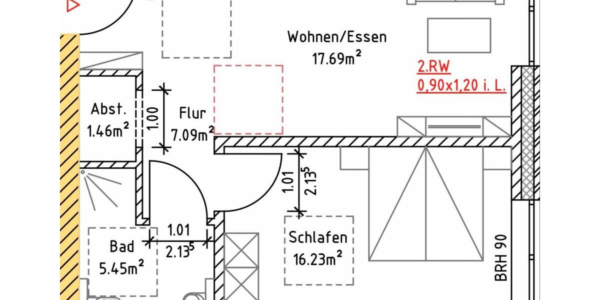 Erdgeschoßwohnung Rheda-Wiedenbrück Wiedenbrück - 2 Zimmer, 50 m&sup2;, 900&euro; | Angebot:25978265