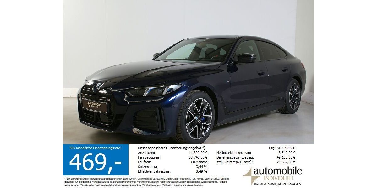 BMW i4 19.300 km 52.430 &euro; Paderborn 33100