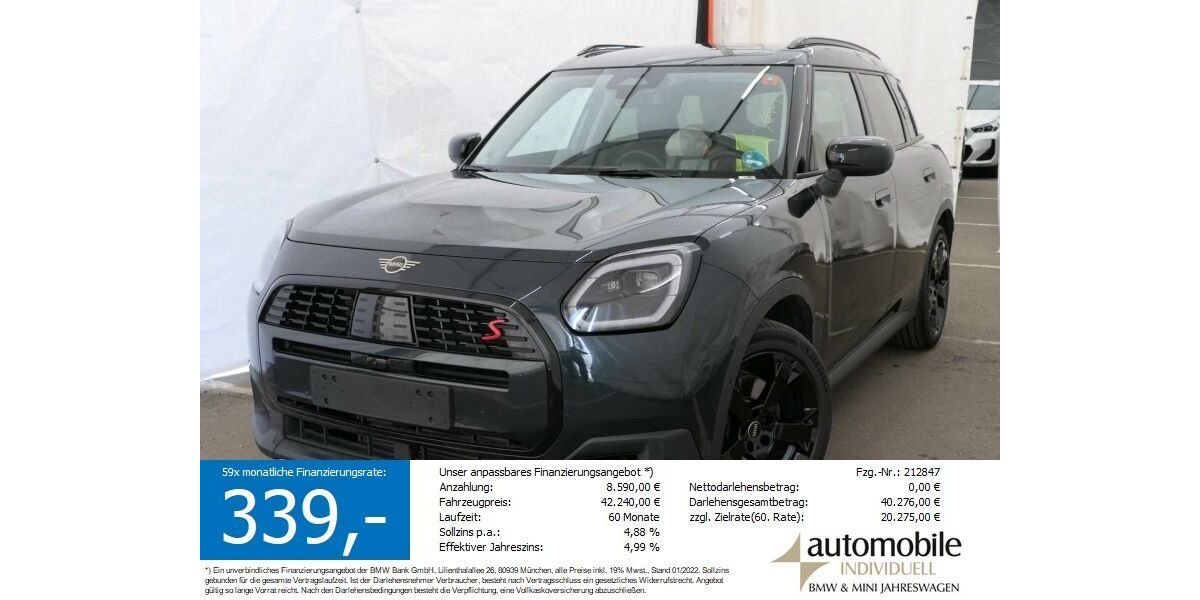 Mini Countryman S (Cooper) 12.990 km 41.240 &euro; Paderborn 33100