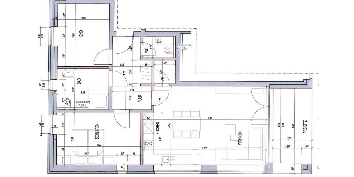 Etagenwohnung Rheda-Wiedenbrück Wiedenbrück - 3 Zimmer, 82 m&sup2;, 1.095&euro; | Angebot:25479723
