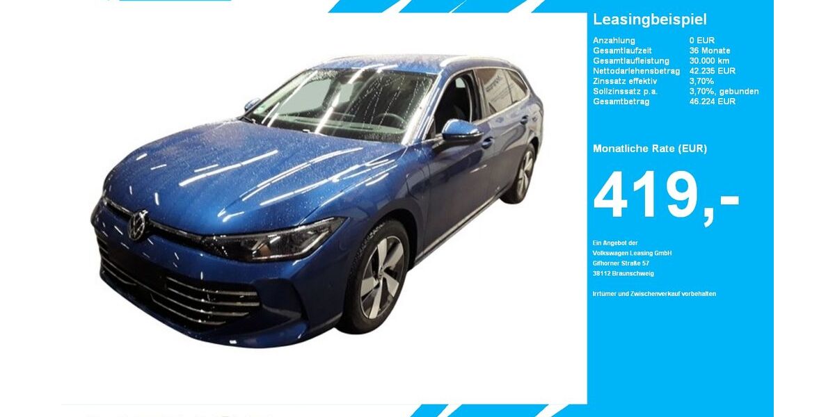 VW Passat Variant 15.383 km 42.235 &euro; Gütersloh 33334