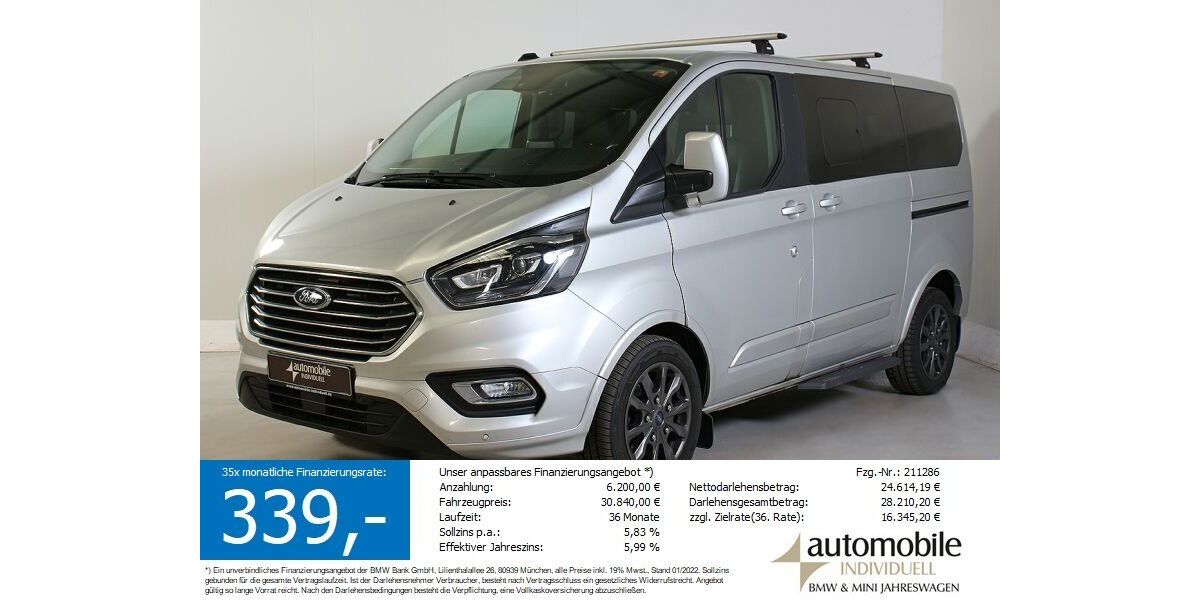 Ford Tourneo Custom 104.800 km 29.740 &euro; Paderborn 33100