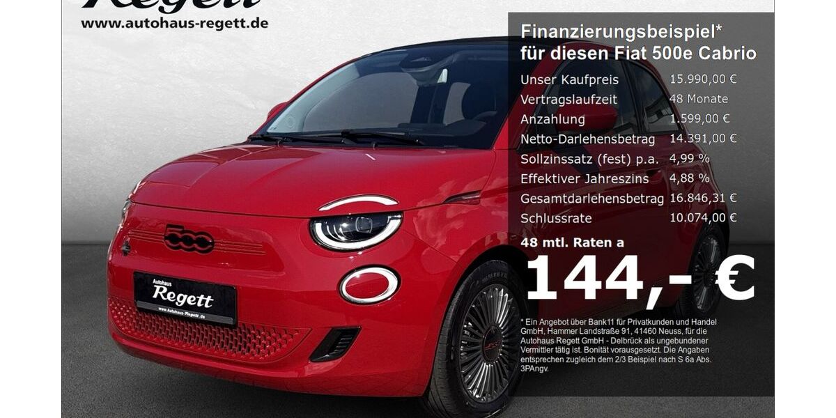 Fiat 500e 29.460 km 15.990 &euro; Delbrück-Westenholz 33129
