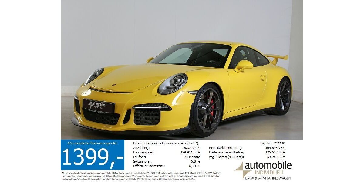 Porsche 991 17.700 km 129.699 &euro; Paderborn 33100