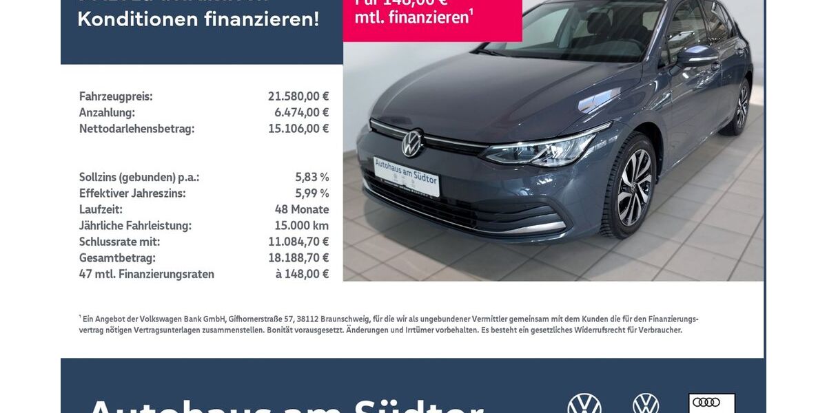 VW Golf 84.736 km 21.580 &euro; Rietberg 33397