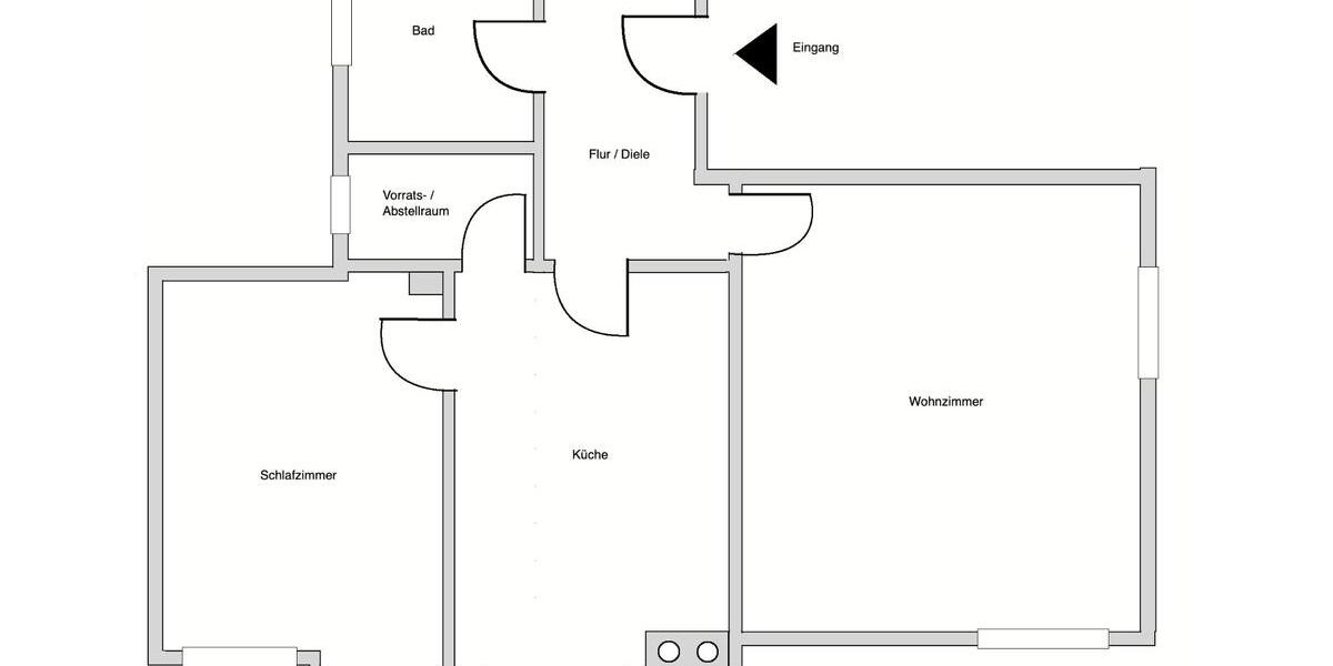 Etagenwohnung Paderborn - 2 Zimmer, 80 m&sup2;, 790&euro; | Angebot:25920244