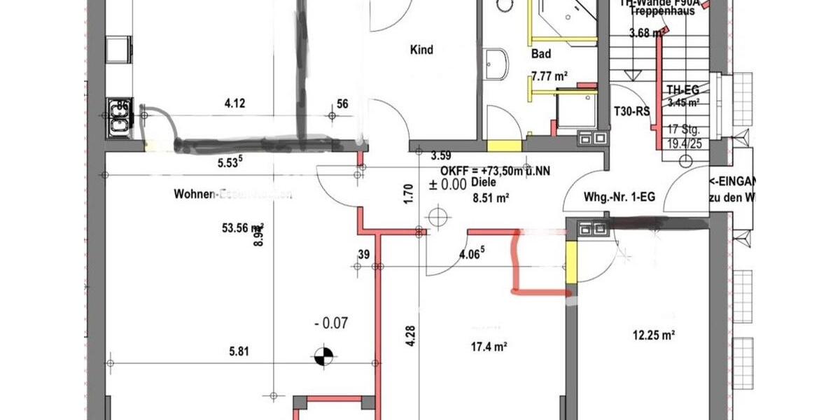 Erdgeschoßwohnung Rheda-Wiedenbrück Wiedenbrück - 4 Zimmer, 130 m&sup2;, 1.320&euro; | Angebot:26536658