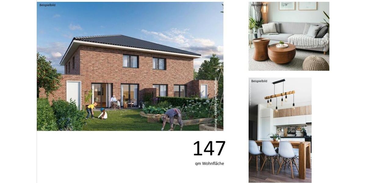 Doppelhaushälfte Oelde - 4 Zimmer, 147 m&sup2;, 497.000&euro; | Angebot:26725391