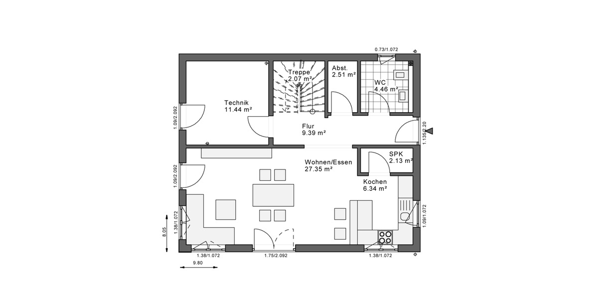 Einfamilienhaus Beckum - 3 Zimmer, 131 m&sup2;, 1.899&euro; | Angebot:25945909