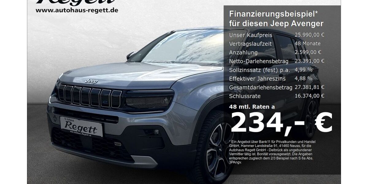 Jeep Avenger 22.550 km 25.990 &euro; Delbrück-Westenholz 33129