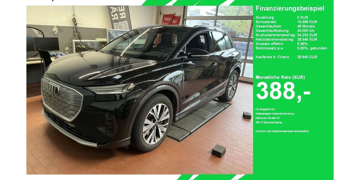 Audi Q4 e-tron 69.182 km 28.945 &euro; Oelde (Stromberg) 59302