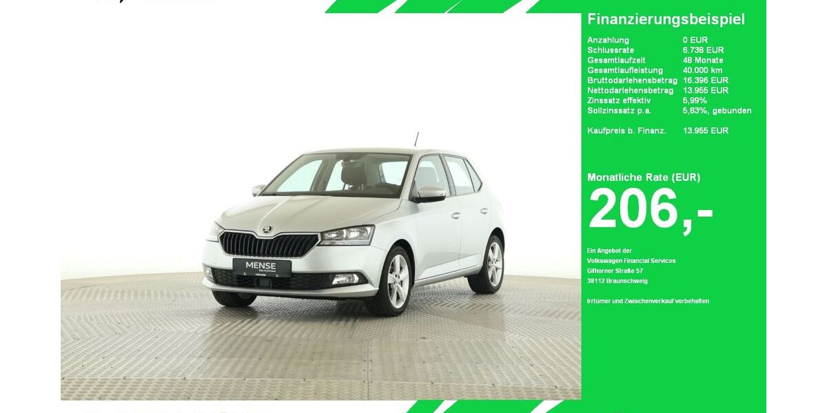 Skoda Fabia 42.550 km 13.955 &euro; Oelde (Stromberg) 59302