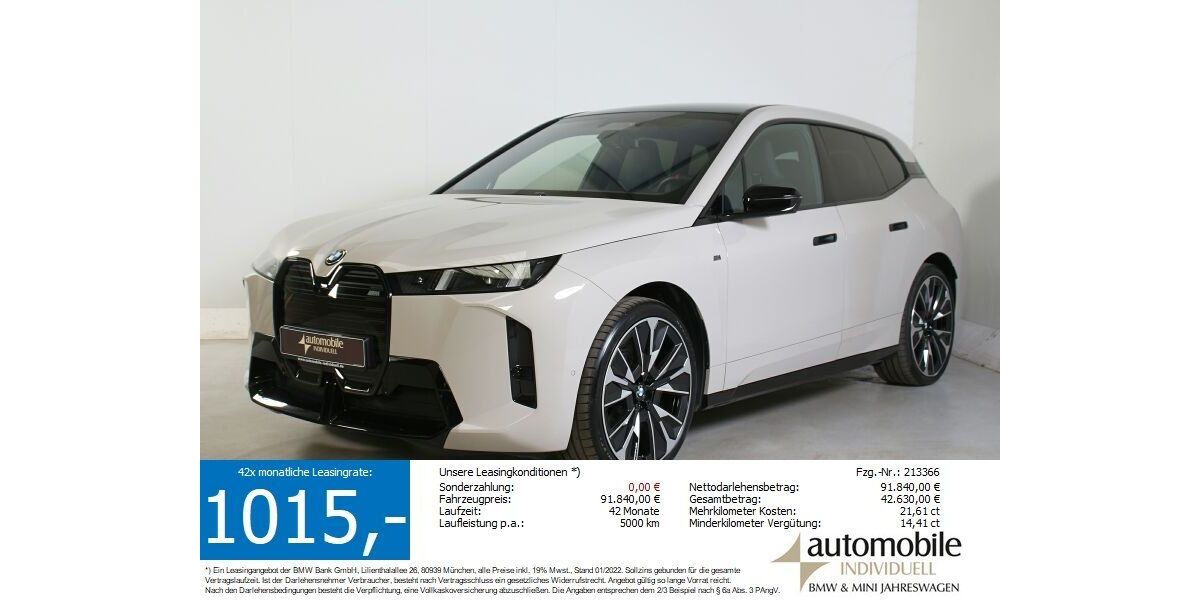 BMW iX 25.200 km 91.640 &euro; Paderborn 33100