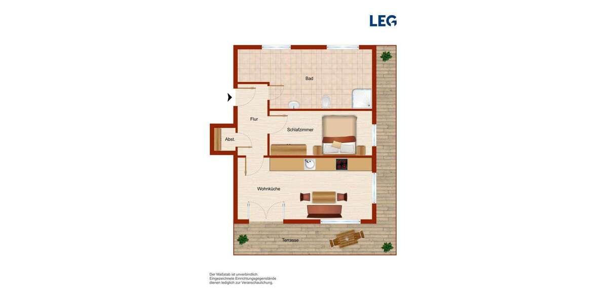 Etagenwohnung Paderborn Schloß Neuhaus - 2 Zimmer, 77 m&sup2;, 729&euro; | Angebot:26098350