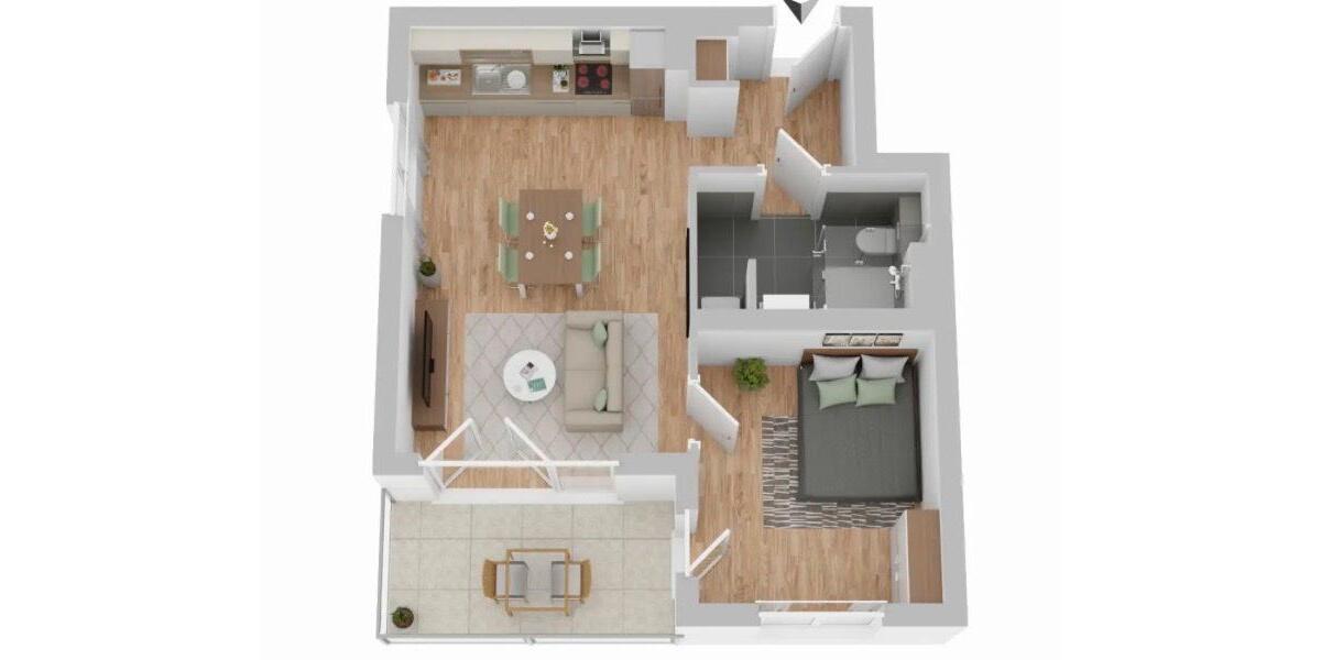 Etagenwohnung Hövelhof - 2 Zimmer, 50 m&sup2;, 900&euro; | Angebot:26563154