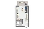 Erdgeschoßwohnung Paderborn - 1 Zimmer, 28 m&sup2;, 325&euro; | Angebot:26577569