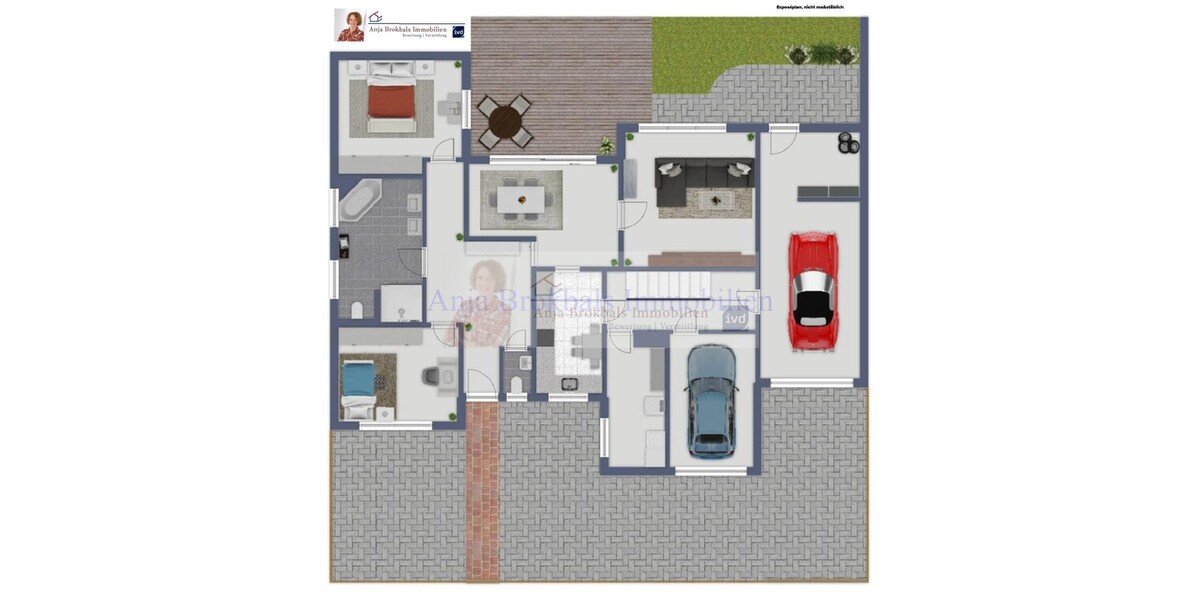 Ebenerdig, umfangreich modernisiert, TOP gepflegt, 2 Garagen - provisionsfrei für Käufer - Einfamilienhaus Rheda-Wiedenbrück Wiedenbrück | Angebot:26102822