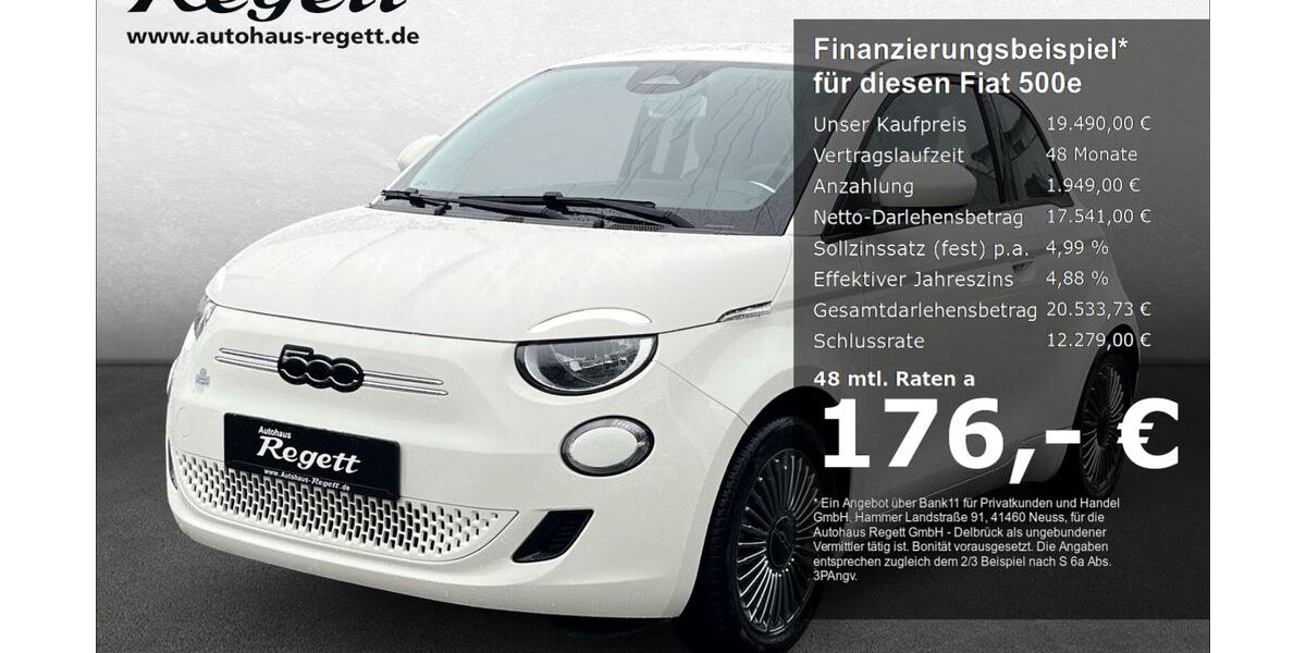 Fiat 500e 24.600 km 18.990 &euro; Delbrück-Westenholz 33129