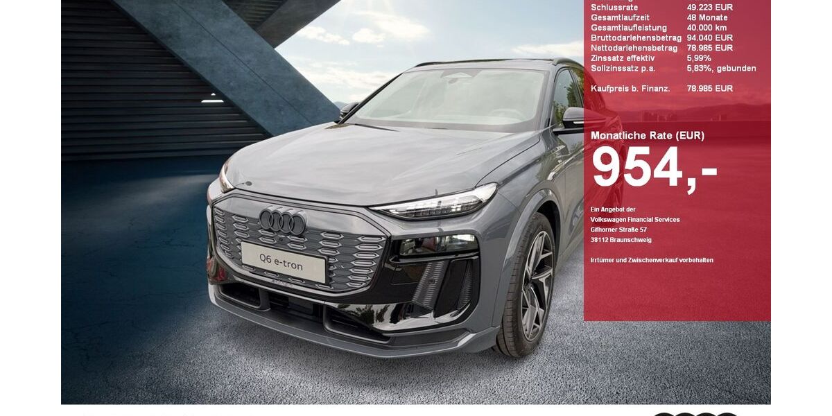 Audi Q6 e-tron 5.490 km 78.985 &euro; Gütersloh 33330