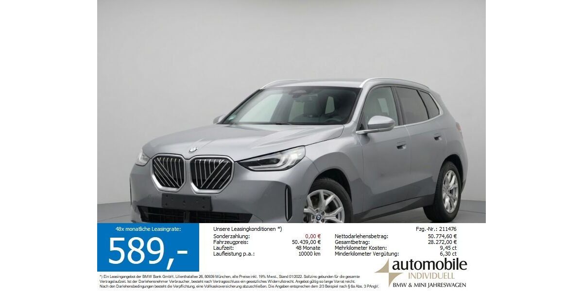 BMW X3 11.500 km 49.740 &euro; Paderborn 33100