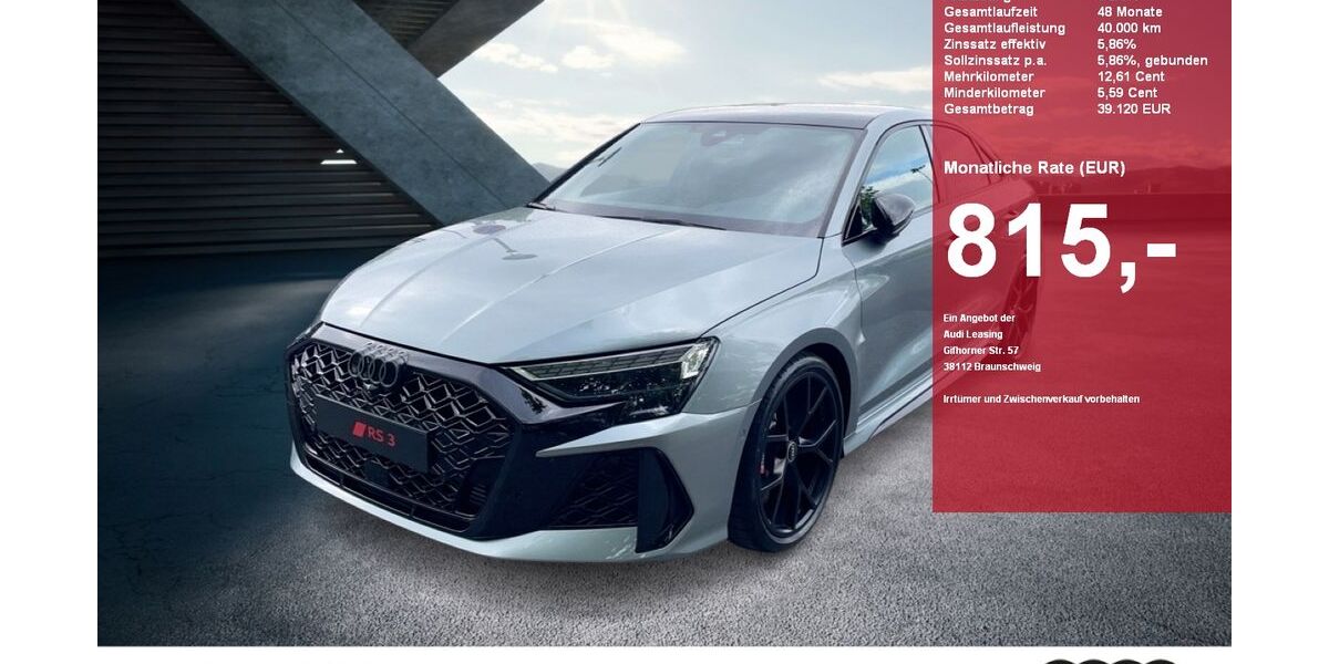Audi RS3 4.900 km 75.985 &euro; Gütersloh 33330