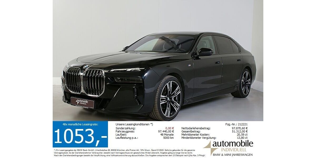 BMW 740 5.900 km 97.340 &euro; Paderborn 33100