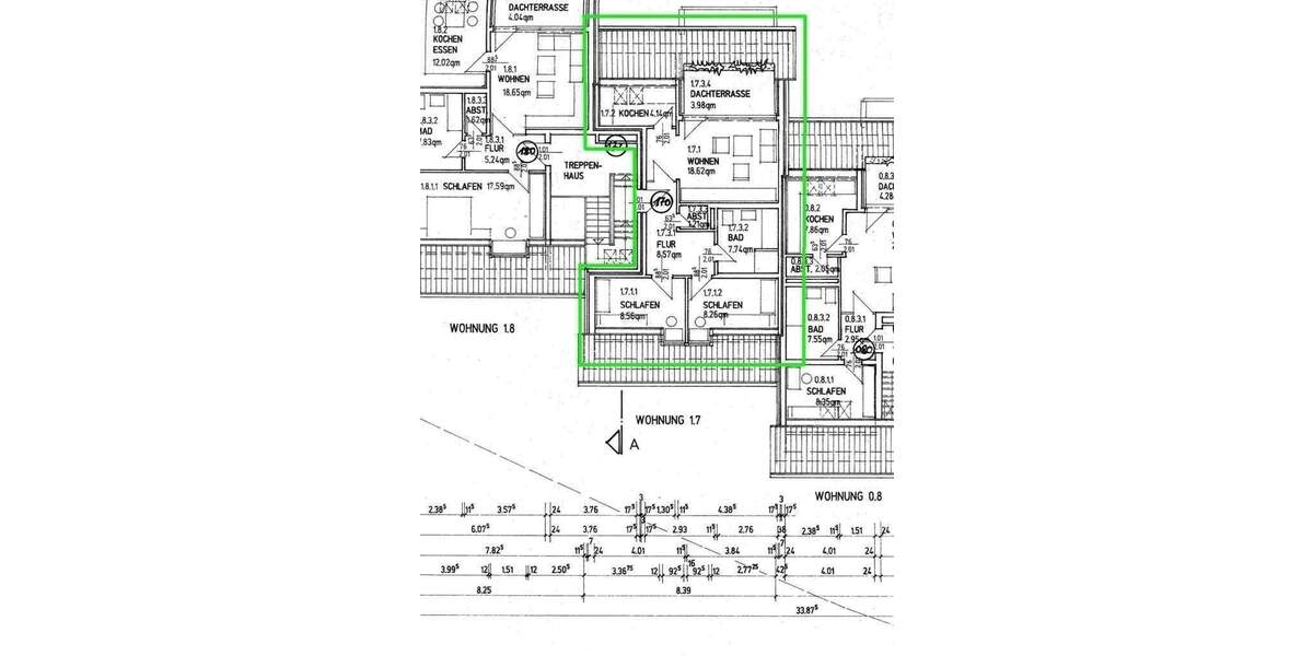 Etagenwohnung Paderborn Kernstadt - 3 Zimmer, 61 m&sup2;, 400&euro; | Angebot:26155231
