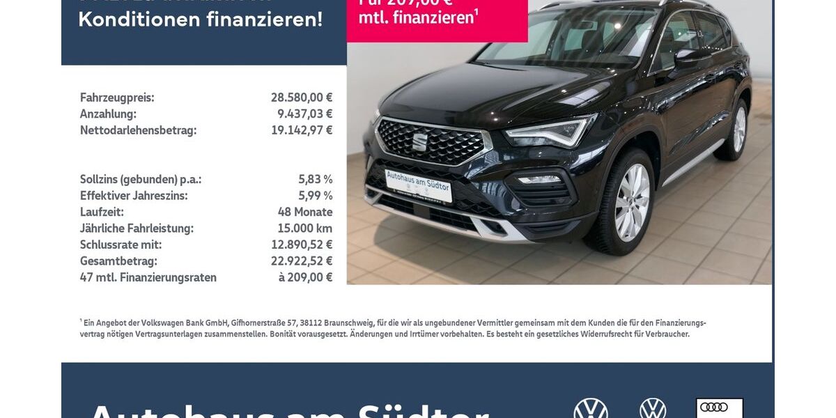Seat Ateca 17.030 km 28.580 &euro; Rietberg 33397