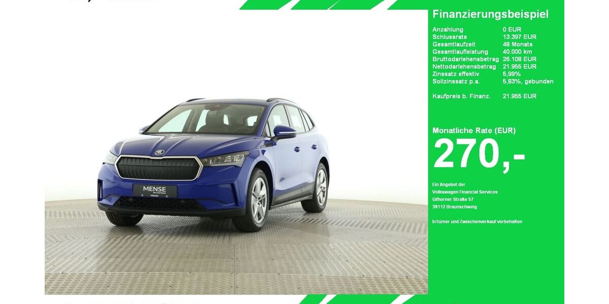 Skoda Enyaq 22.324 km 21.955 &euro; Oelde (Stromberg) 59302