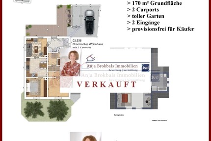 2-Familienhaus in Isselhorst: EG barrierefrei, 170 m², 2 Carports, toller Garten, 2 Eingänge - provisionsfrei für Käufer - Haus Gütersloh Isselhorst | Angebot:21839386