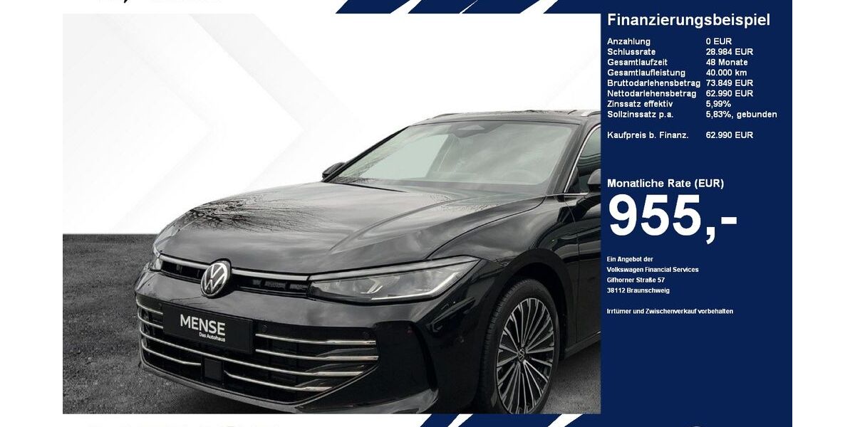 VW Passat 8.000 km 62.990 &euro; Gütersloh 33334