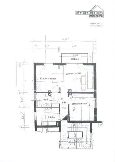 Etagenwohnung Gütersloh Innenstadt - 2 Zimmer, 47 m&sup2;, 75.000&euro; | Angebot:26277361