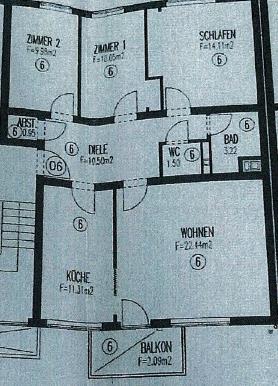 Etagenwohnung Gütersloh - 4 Zimmer, 86 m&sup2;, 820&euro; | Angebot:26546053