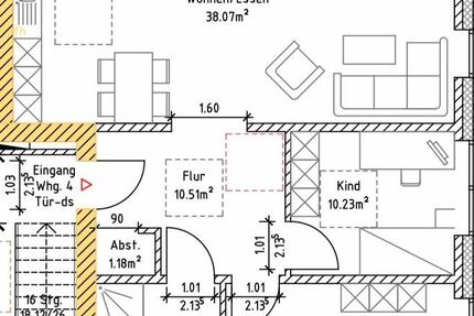 Wohnung Rheda-Wiedenbrück Wiedenbrück - 3 Zimmer, 85 m&sup2;, 1.400&euro; | Angebot:25978257