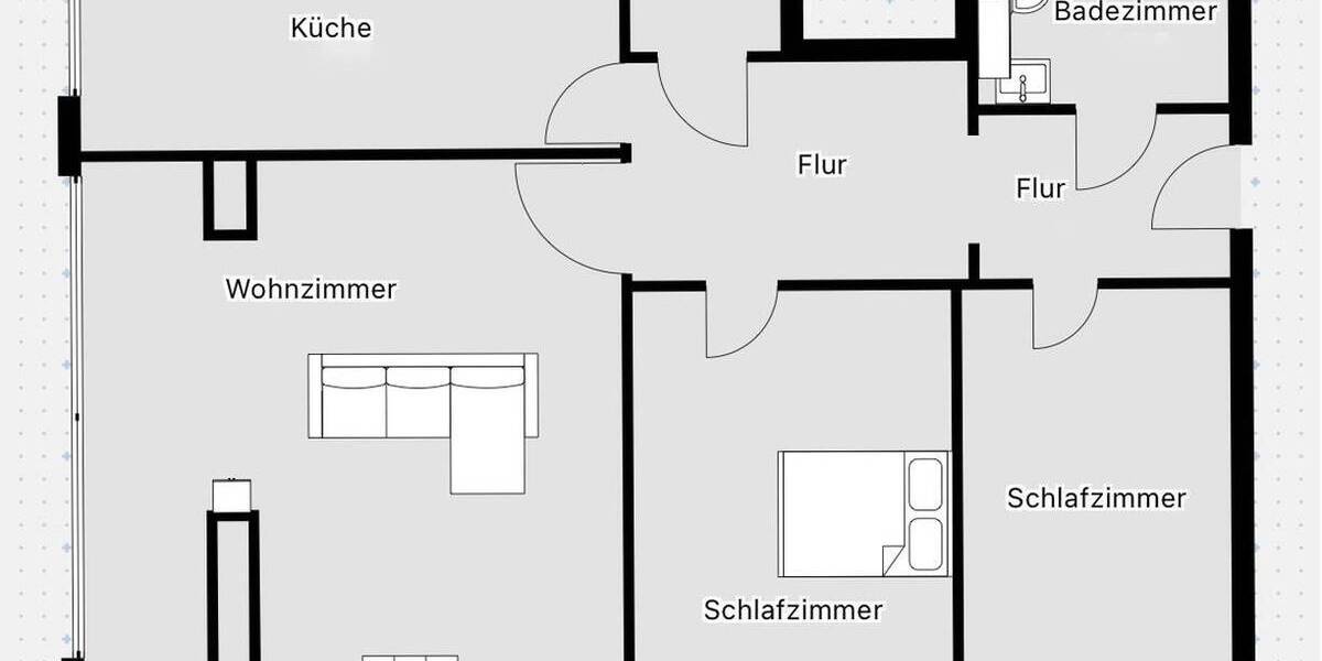 Etagenwohnung Paderborn-Elsen Elsen - 3 Zimmer, 86 m&sup2;, 232.000&euro; | Angebot:26014156