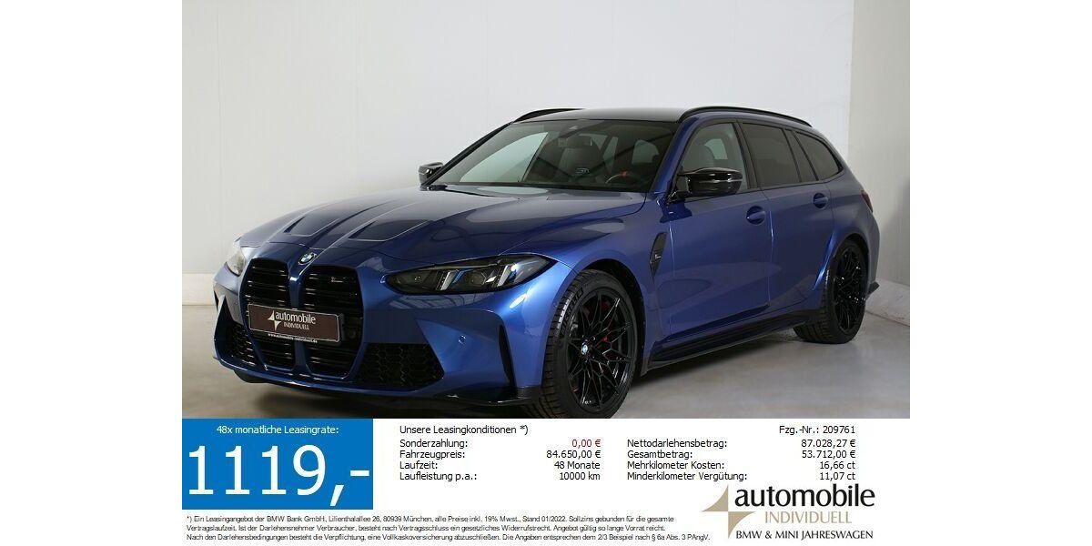 BMW M3 16.600 km 83.340 &euro; Paderborn 33100