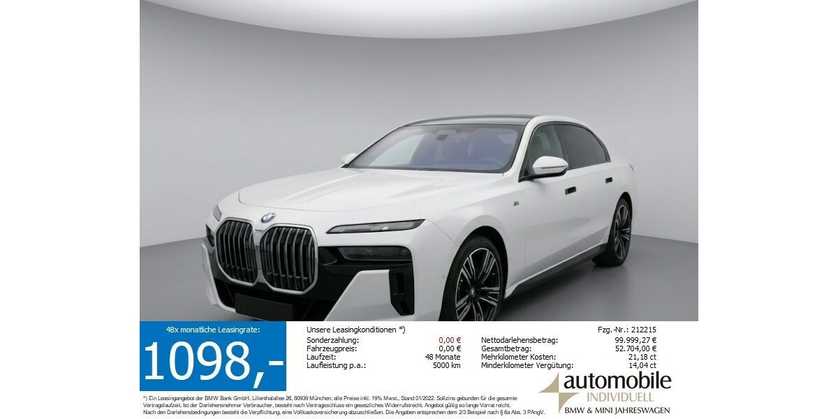 BMW 740 10.000 km 99.819 &euro; Paderborn 33100