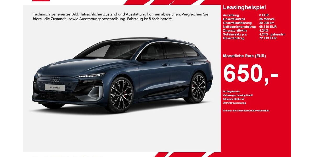 Audi A6 e-tron 8.058 km 65.315 &euro; Gütersloh 33334