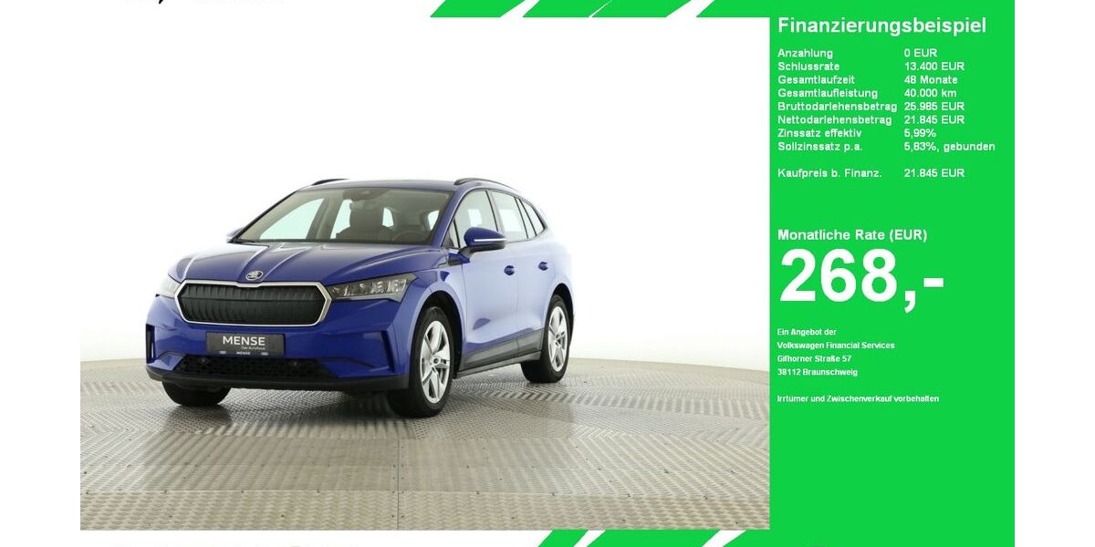 Skoda Enyaq 21.580 km 21.845 &euro; Oelde (Stromberg) 59302