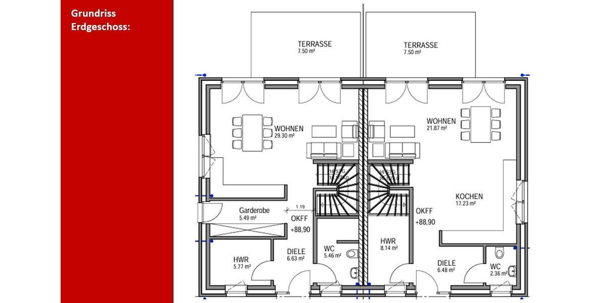 Doppelhaushälfte Oelde - 4 Zimmer, 147 m&sup2;, 497.000&euro; | Angebot:26725391
