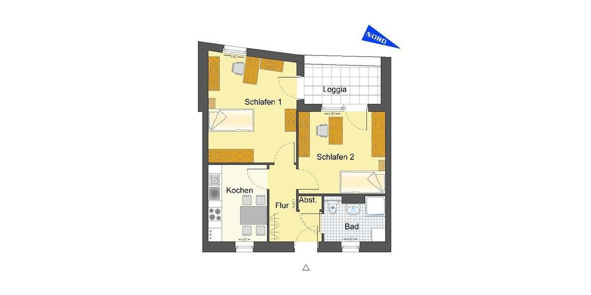 Etagenwohnung Paderborn Univiertel - 2 Zimmer, 53 m&sup2;, 637&euro; | Angebot:26007293
