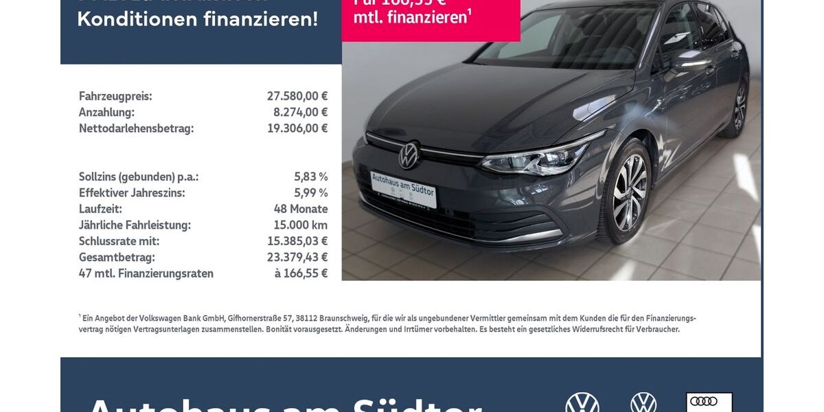 VW Golf 40.244 km 27.580 &euro; Rietberg 33397