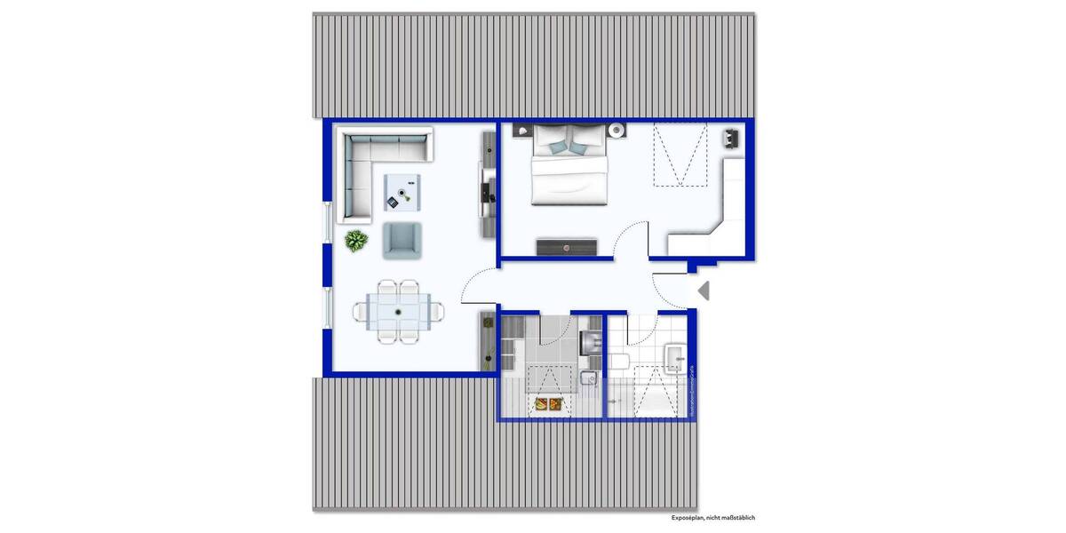 Etagenwohnung Warstein Belecke - 2 Zimmer, 52 m&sup2;, 74.000&euro; | Angebot:25686569