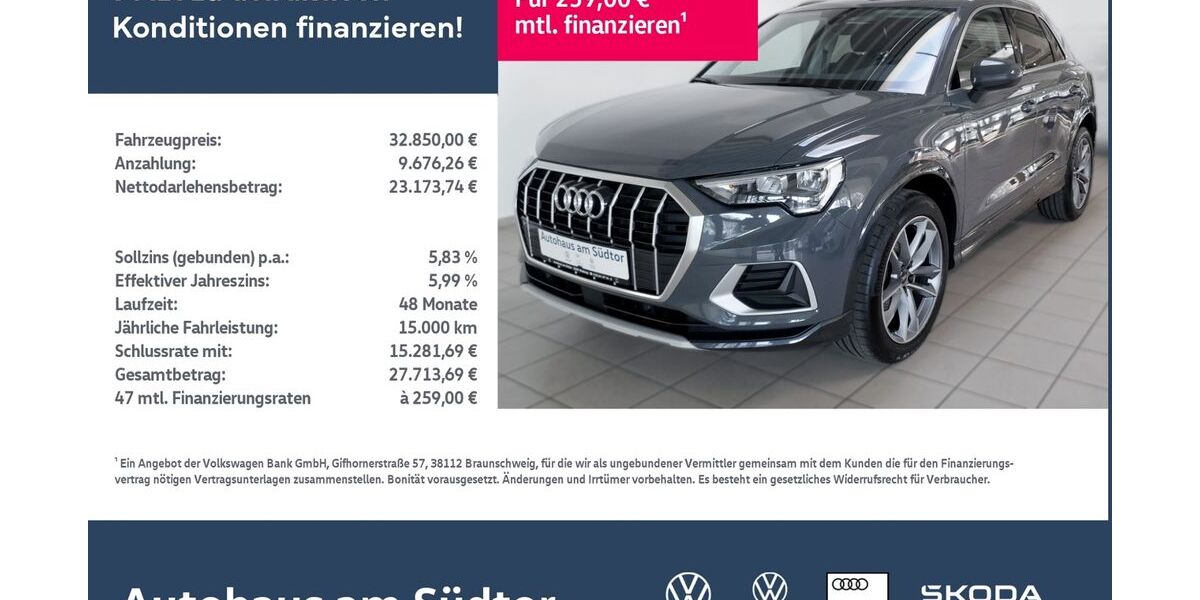 Audi Q3 47.589 km 31.980 &euro; Rietberg 33397