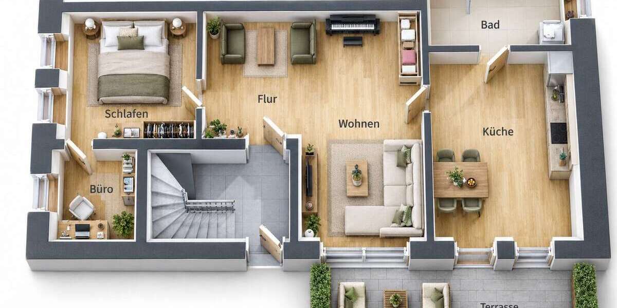 Etagenwohnung Lippstadt Garfeln - 3 Zimmer, 82 m&sup2;, 859&euro; | Angebot:27357679