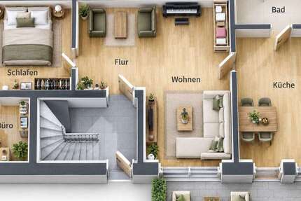 Wohnung Lippstadt Garfeln - 3 Zimmer, 82 m&sup2;, 859&euro; | Angebot:27357679