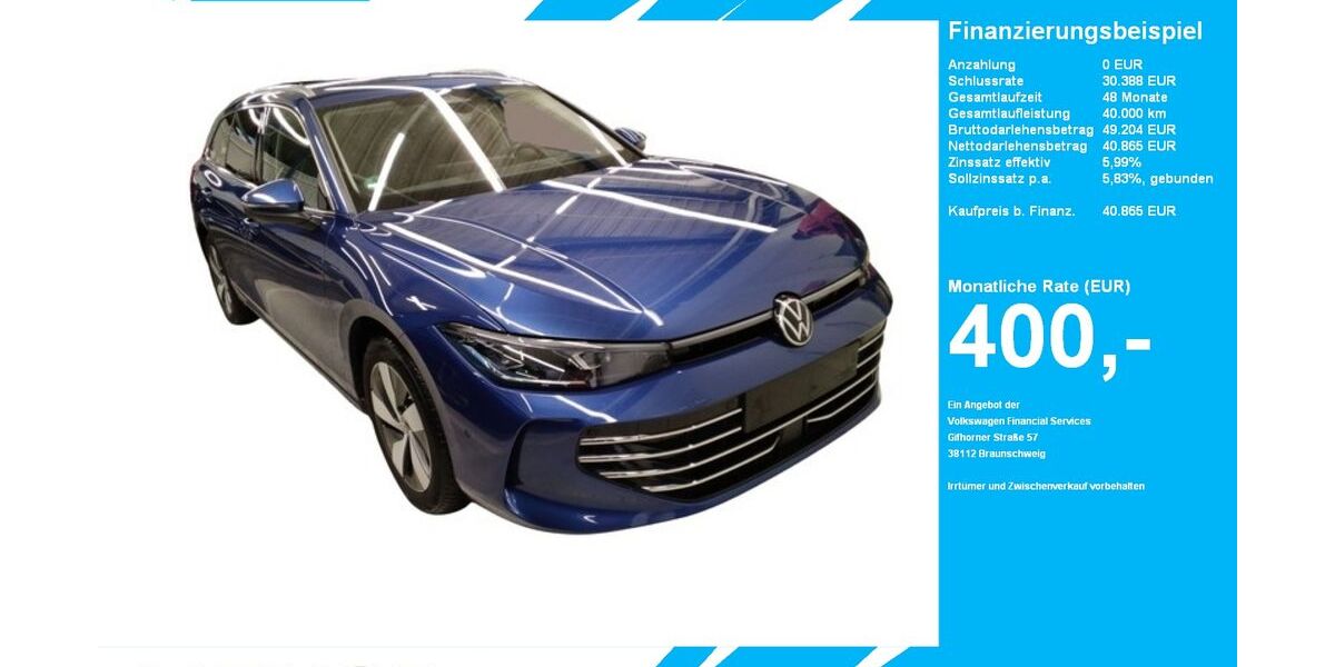 VW Passat Variant 15.098 km 40.865 &euro; Gütersloh 33334