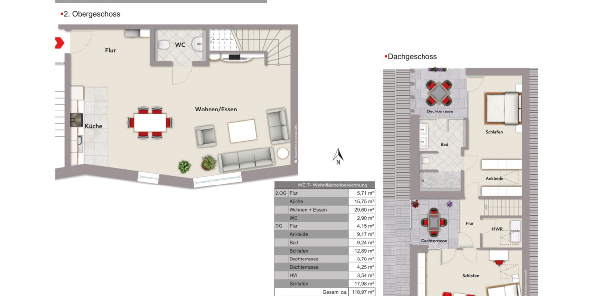 Etagenwohnung Rheda-Wiedenbrück Wiedenbrück - 3 Zimmer, 117 m&sup2;, 568.500&euro; | Angebot:25708851