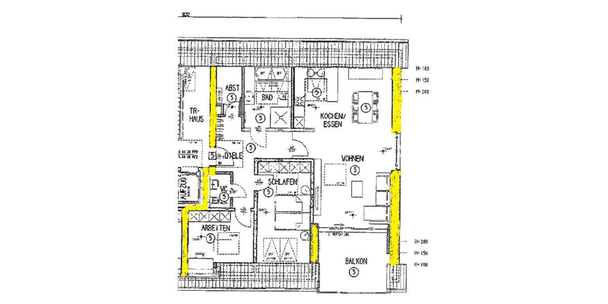 Dachgeschoßwohnung Gütersloh Kattenstroth - 3 Zimmer, 97 m&sup2;, 1.100&euro; | Angebot:25807057